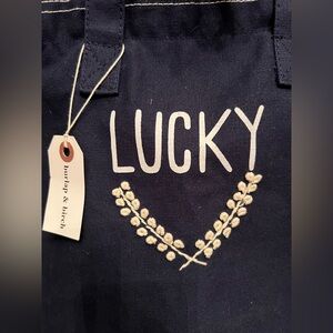 Lucky Canvas Tote Bag (blue)